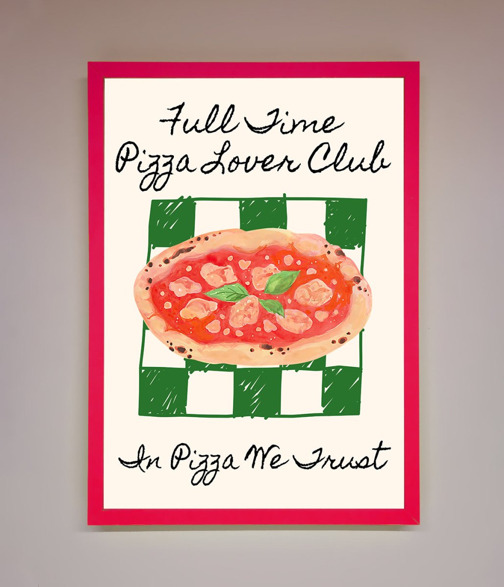 Pizza Lover Club Framed Wall Art