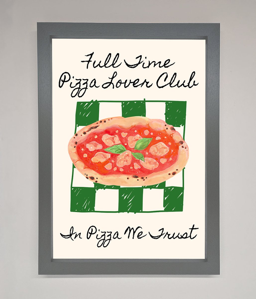 Pizza Lover Club Framed Wall Art