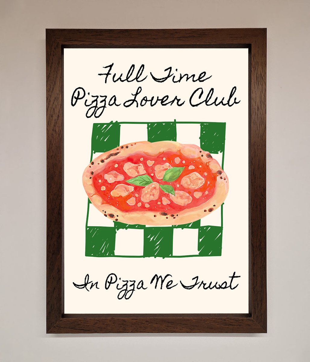 Pizza Lover Club Framed Wall Art