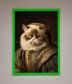 Renaissance Grumpy Cat Framed Print
