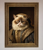 Renaissance Grumpy Cat Framed Print
