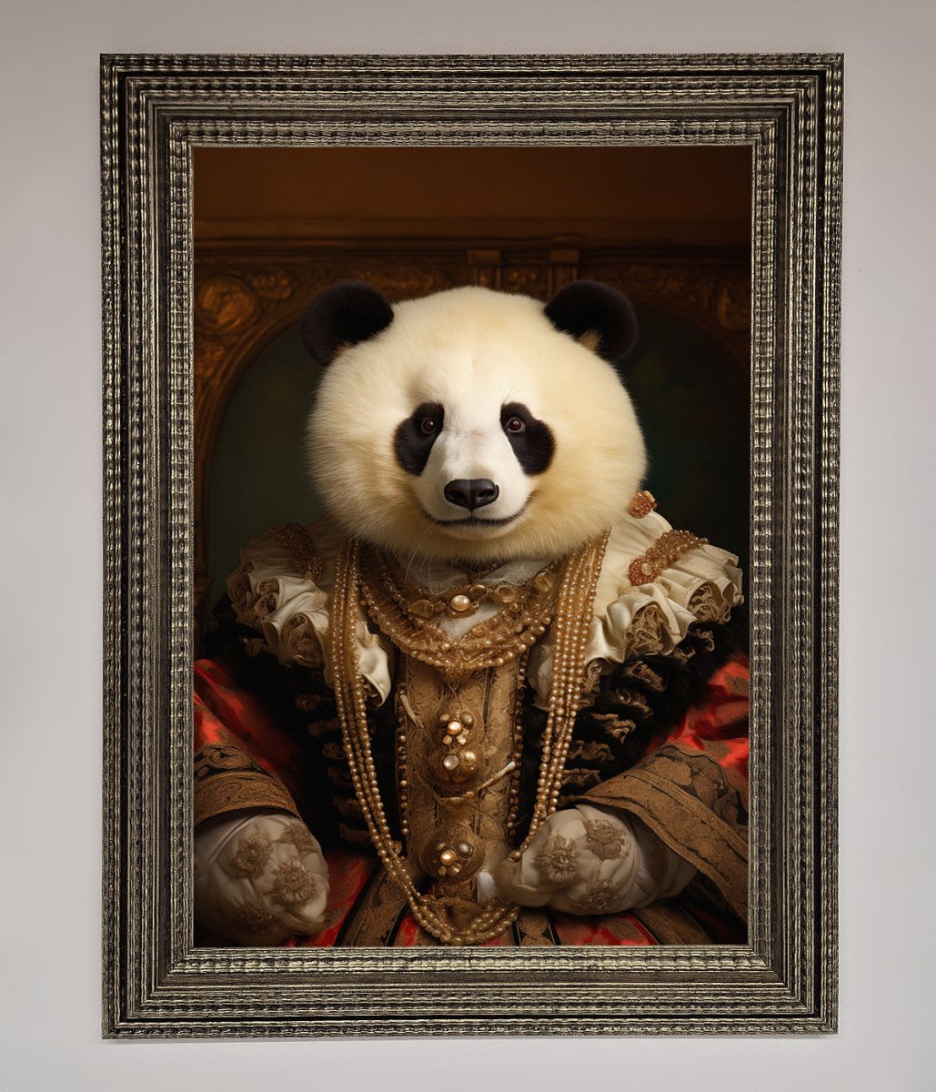 Renaissance Panda Framed Print