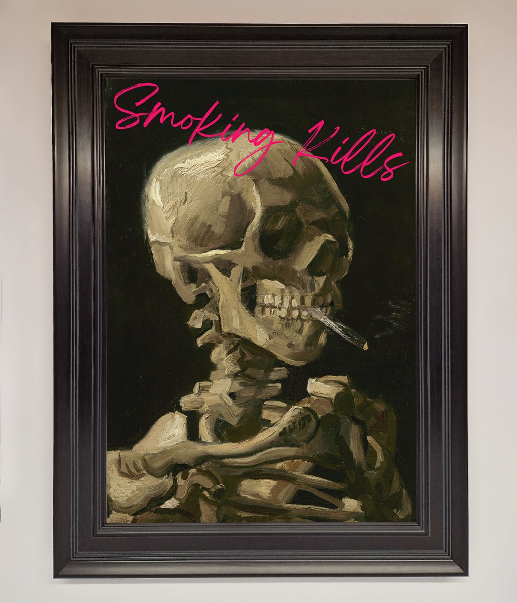Smoking Kills Framed Wall Art