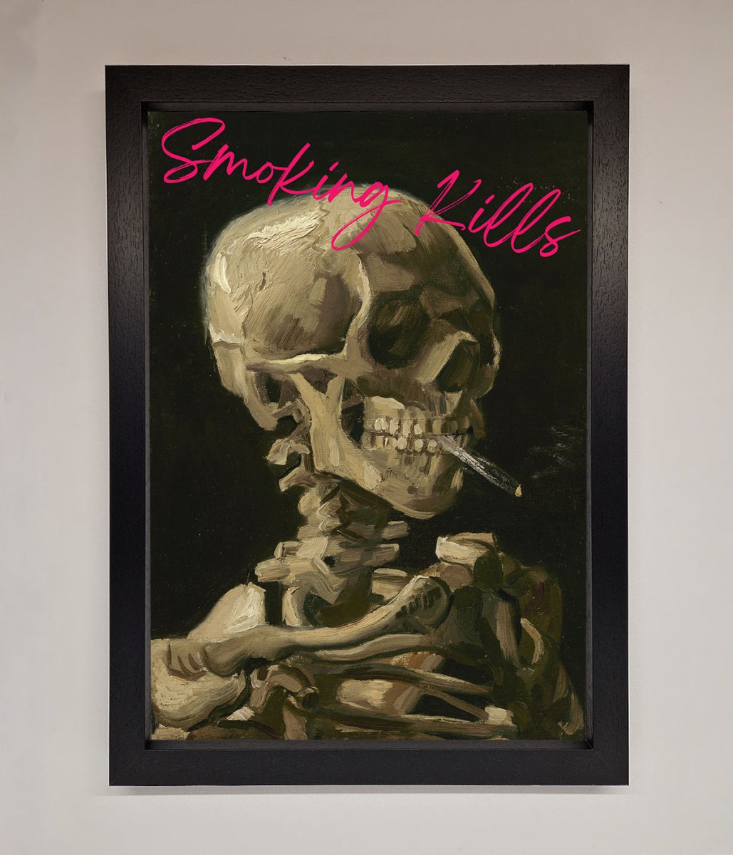 Smoking Kills Framed Wall Art