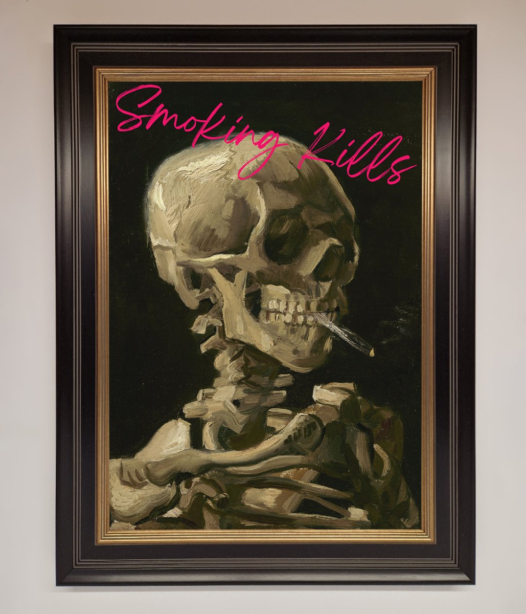Smoking Kills Framed Wall Art