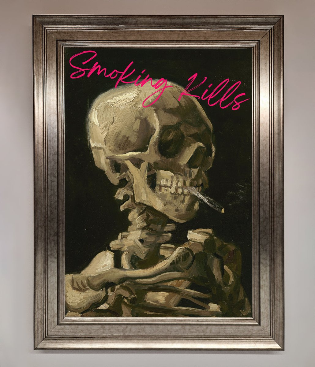 Smoking Kills Framed Wall Art