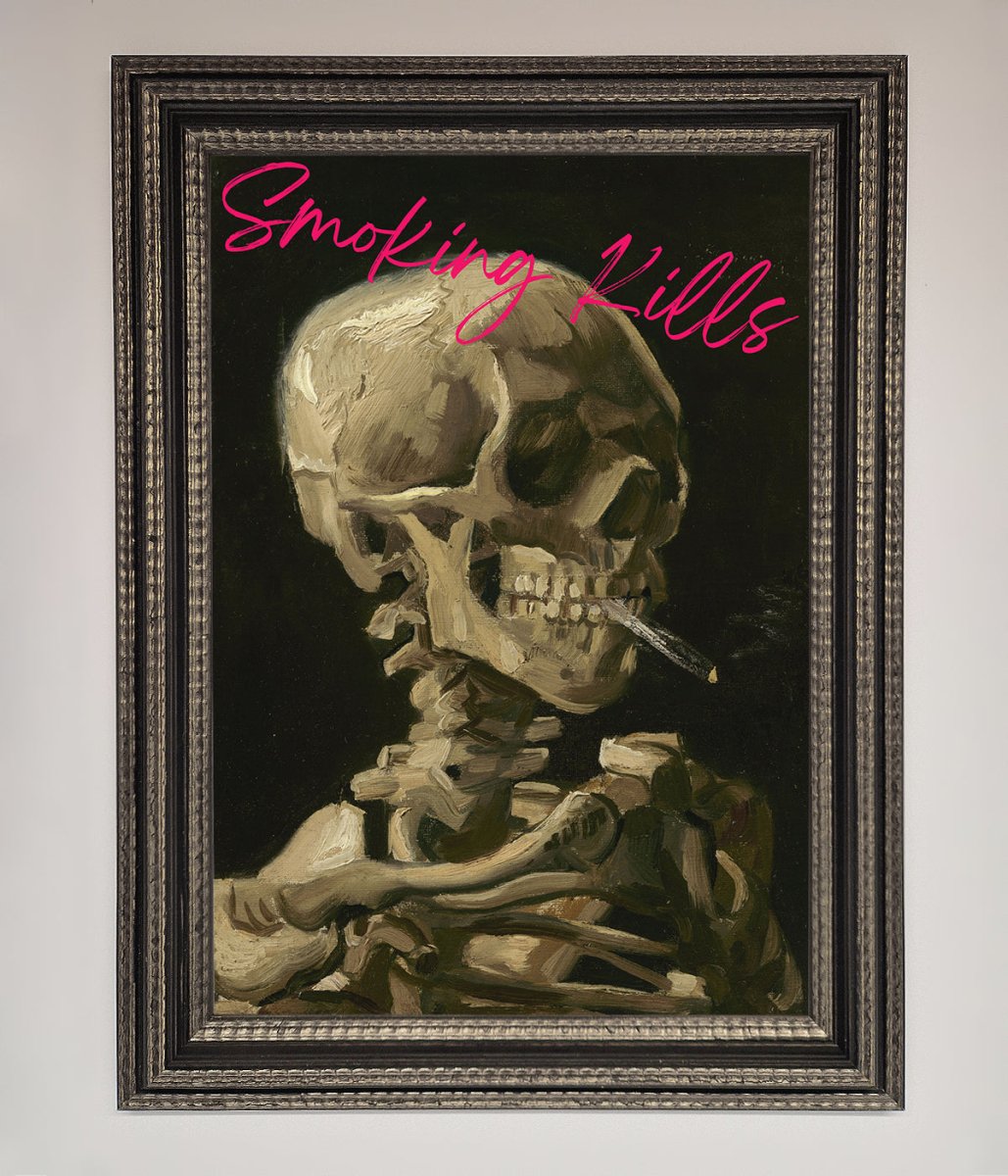 Smoking Kills Framed Wall Art