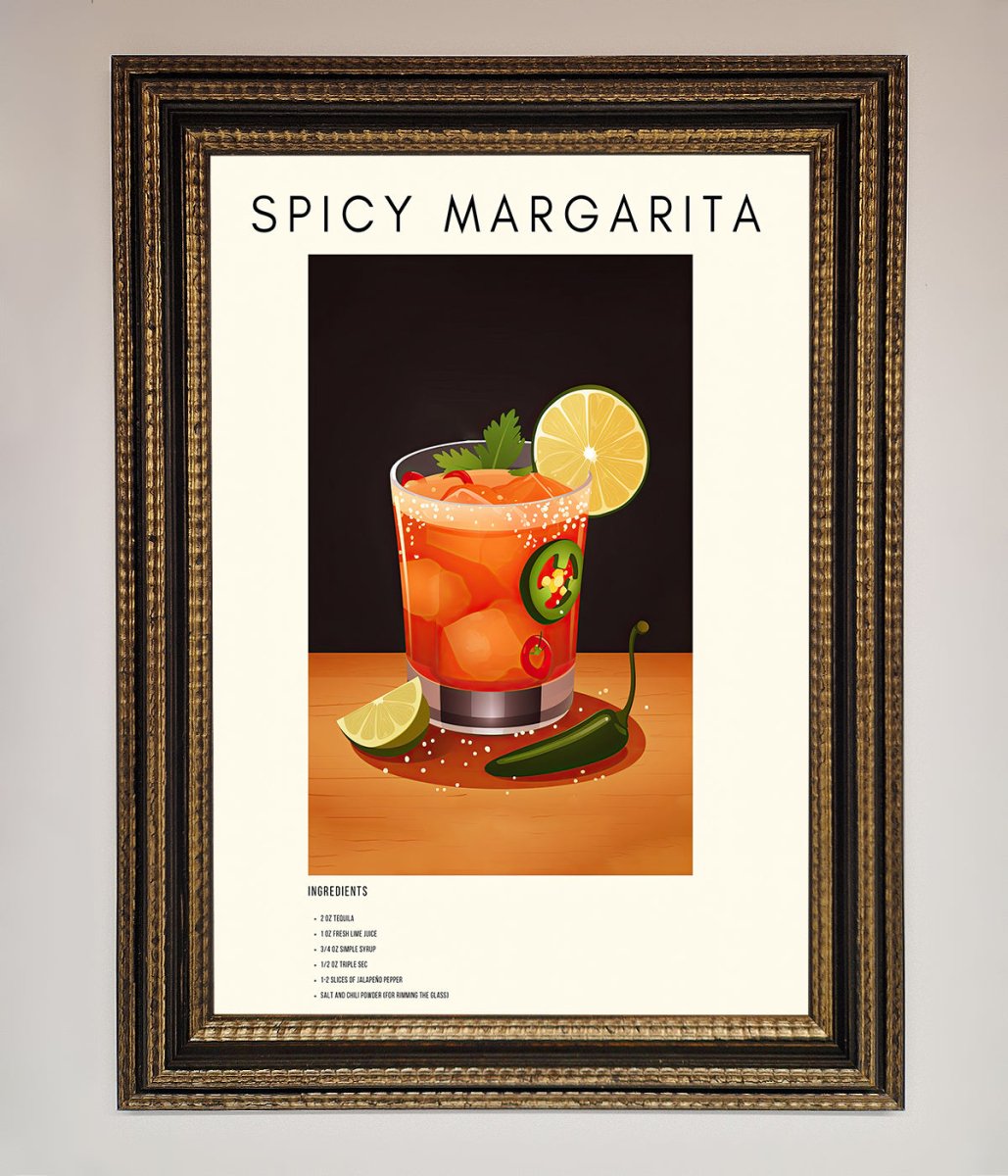Spicy Margarita Framed Poster