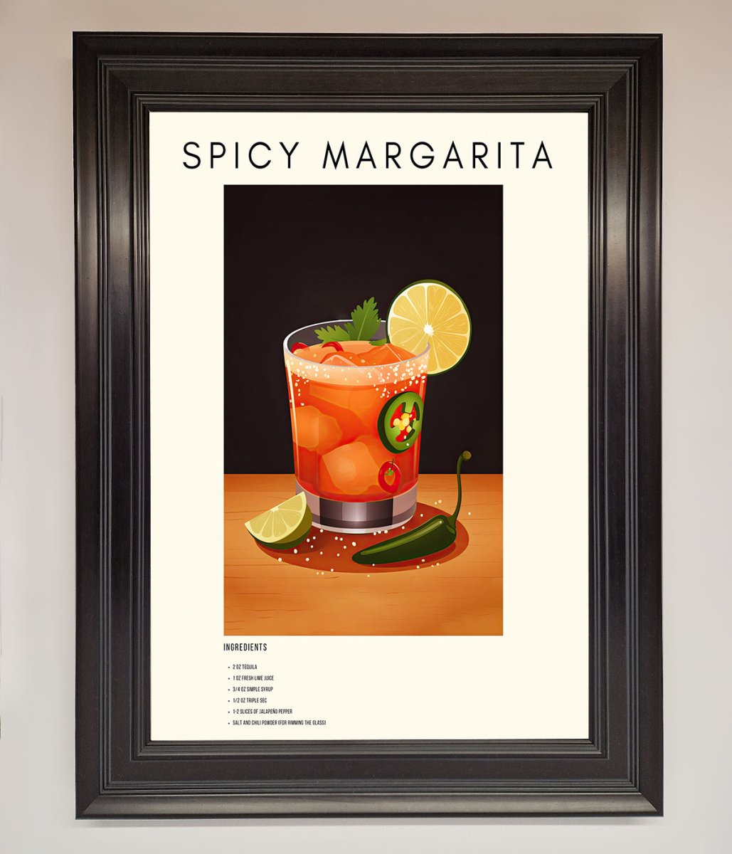 Spicy Margarita Framed Poster
