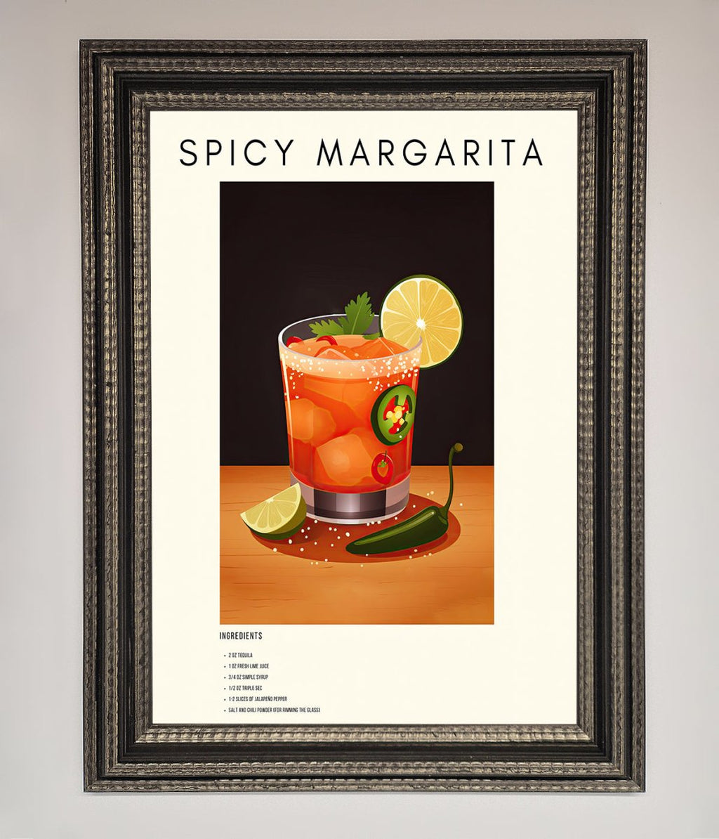 Spicy Margarita Framed Poster