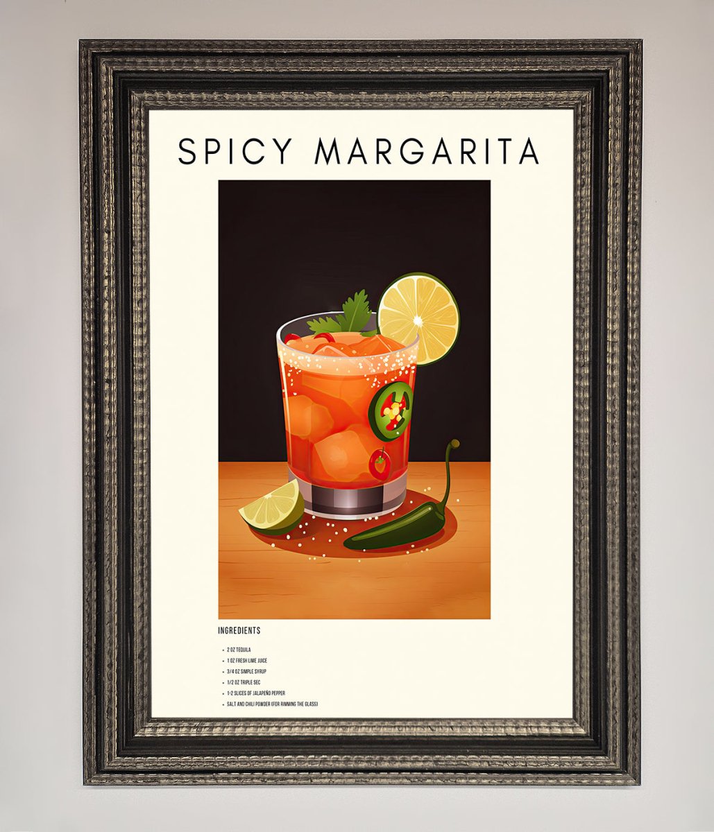 Spicy Margarita Framed Poster