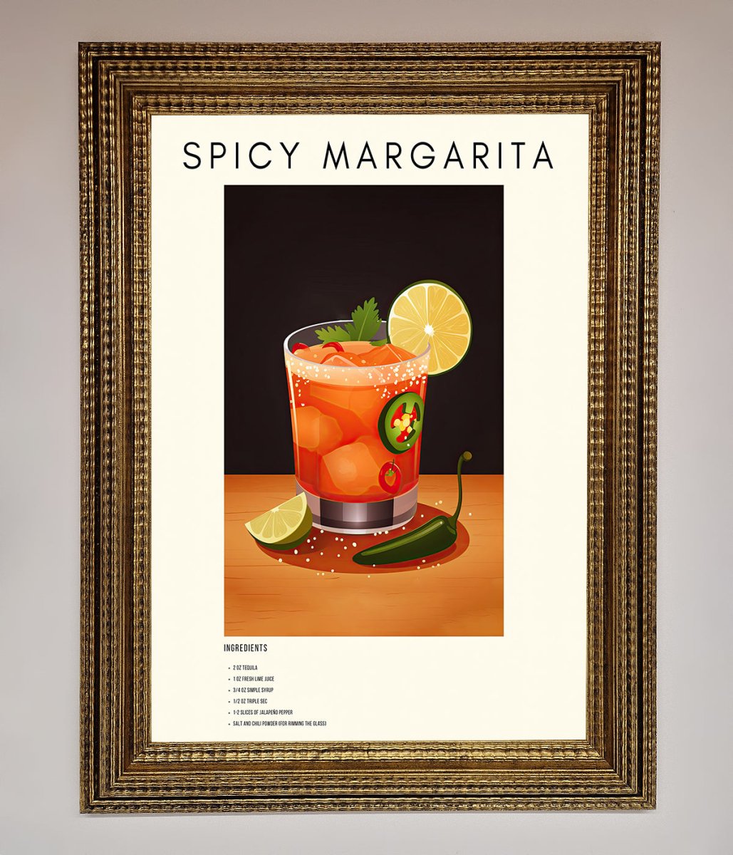 Spicy Margarita Framed Poster