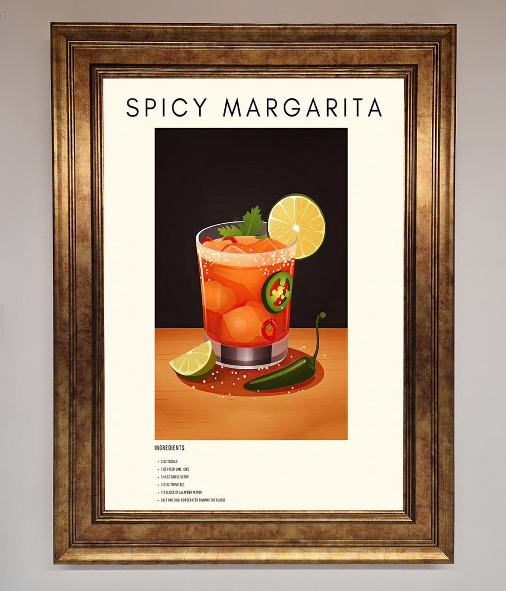 Spicy Margarita Framed Poster