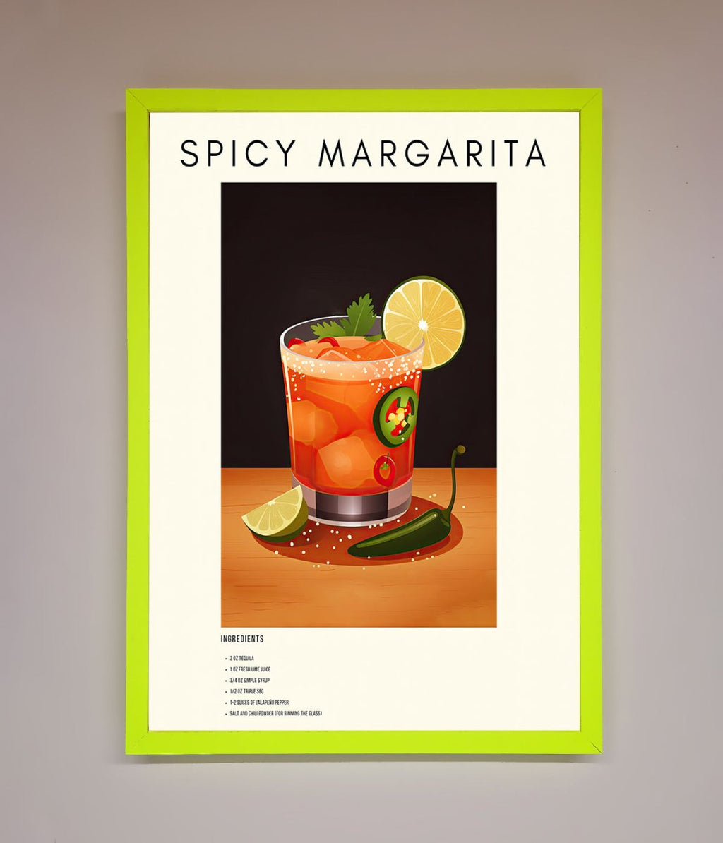 Spicy Margarita Framed Poster