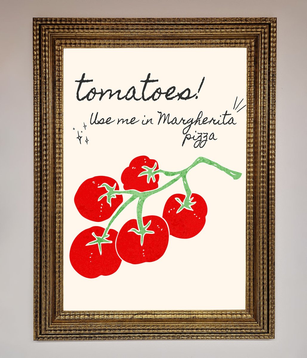 Tomatoes For Pizza Framed Poster