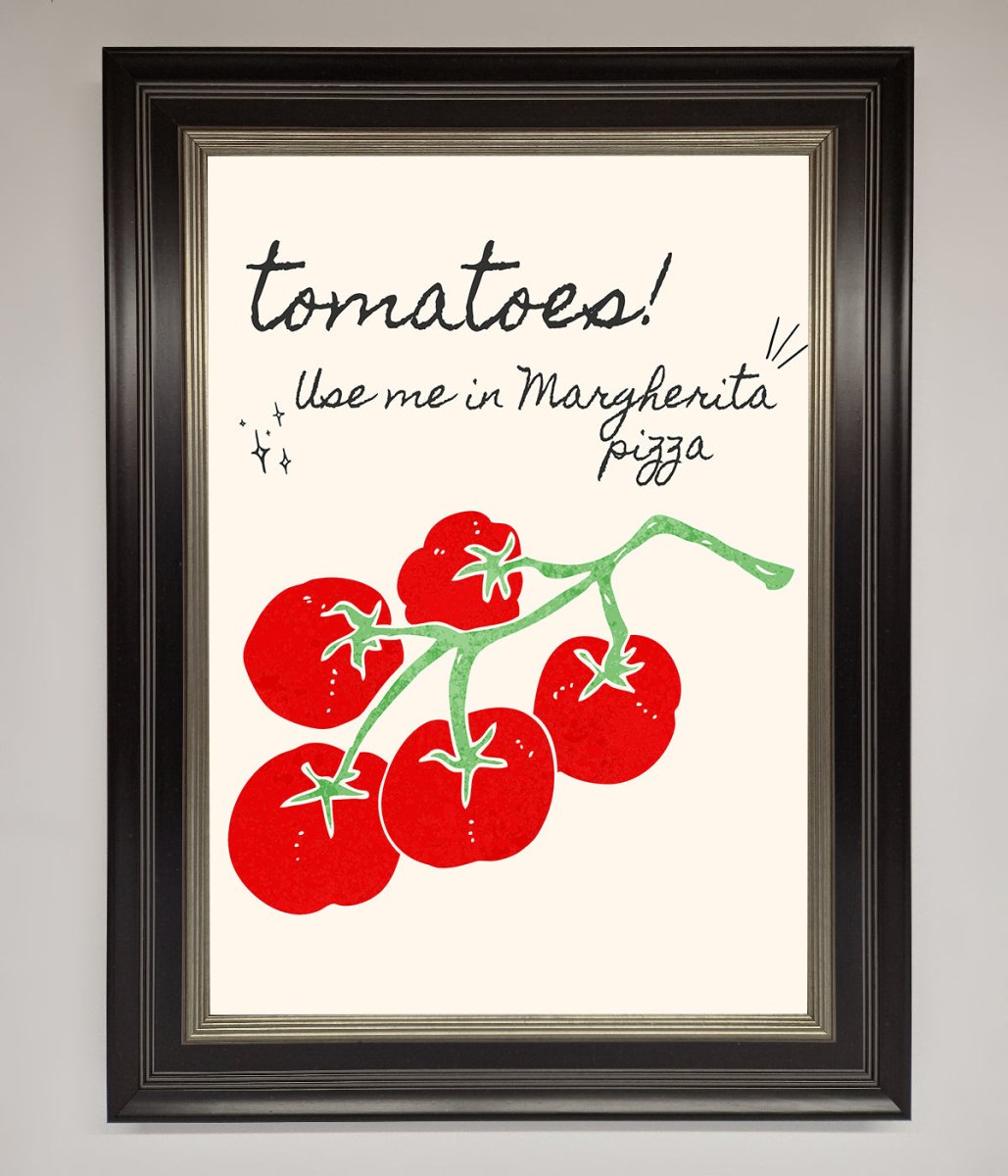 Tomatoes For Pizza Framed Poster