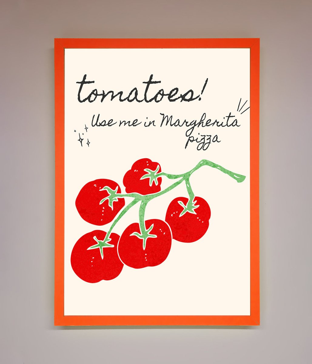 Tomatoes For Pizza Framed Poster
