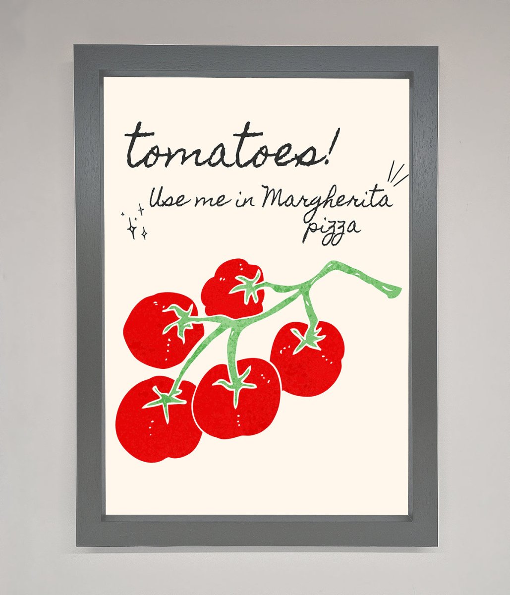 Tomatoes For Pizza Framed Poster