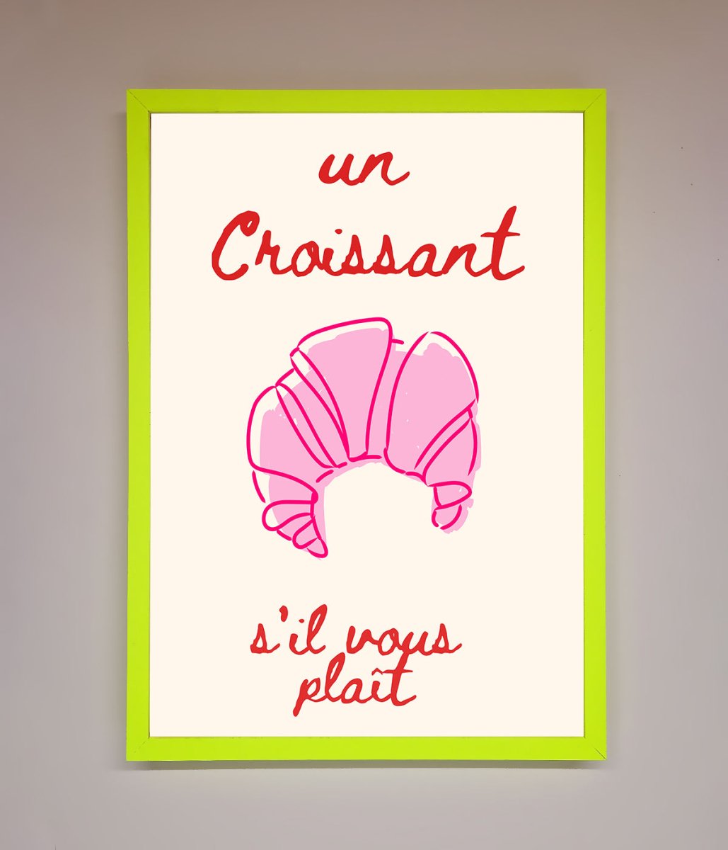 Un Croissant Framed Wall Art