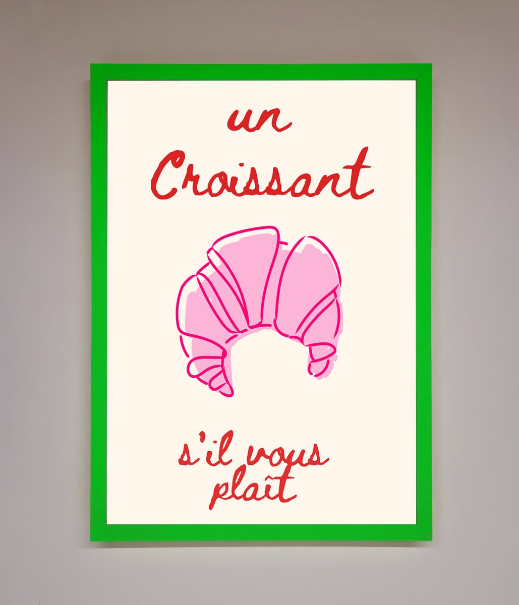 Un Croissant Framed Wall Art