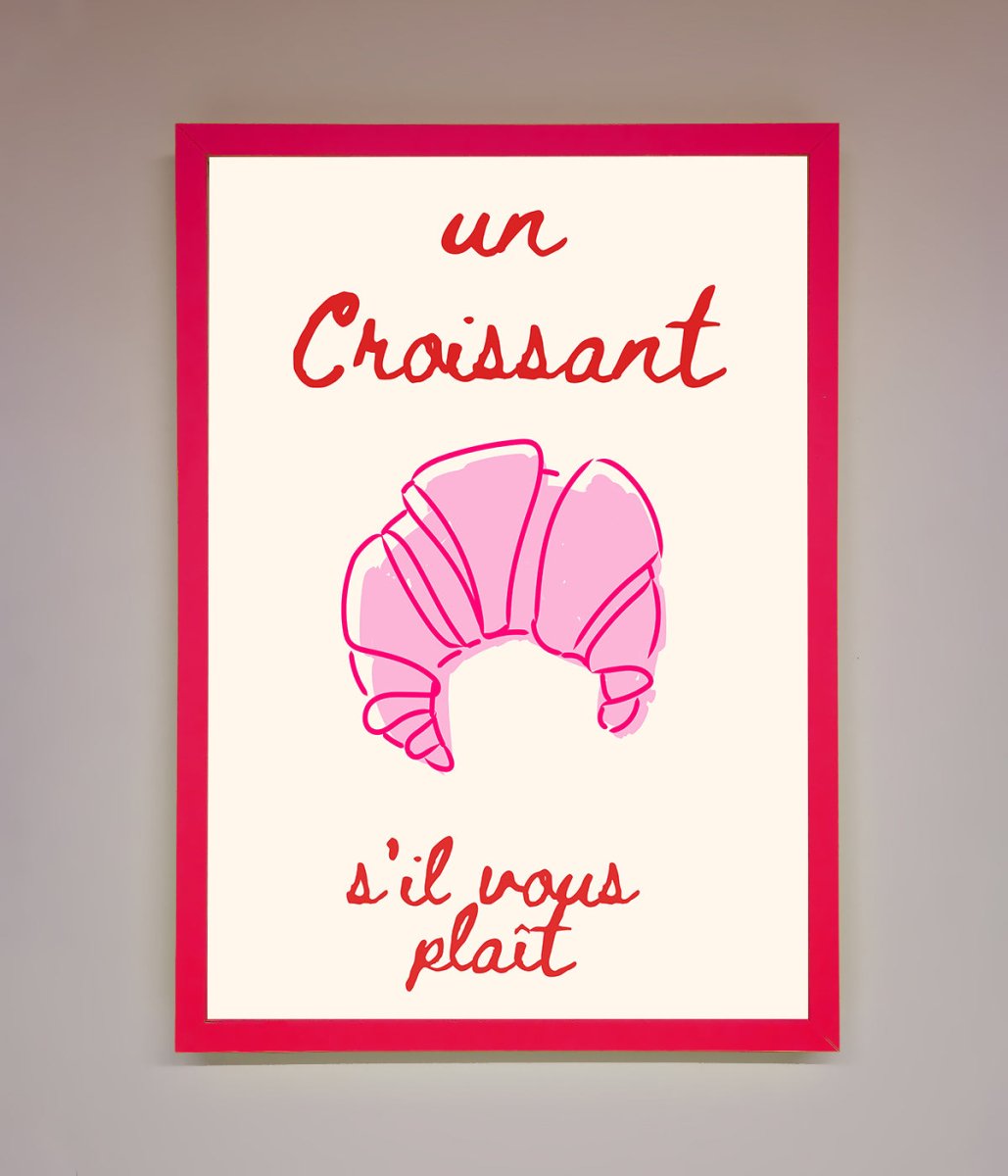 Un Croissant Framed Wall Art