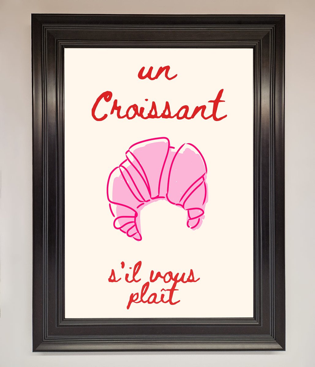 Un Croissant Framed Wall Art