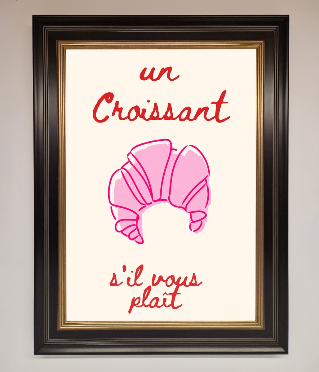 Un Croissant Framed Wall Art