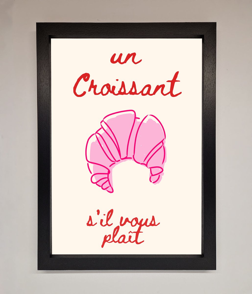 Un Croissant Framed Wall Art