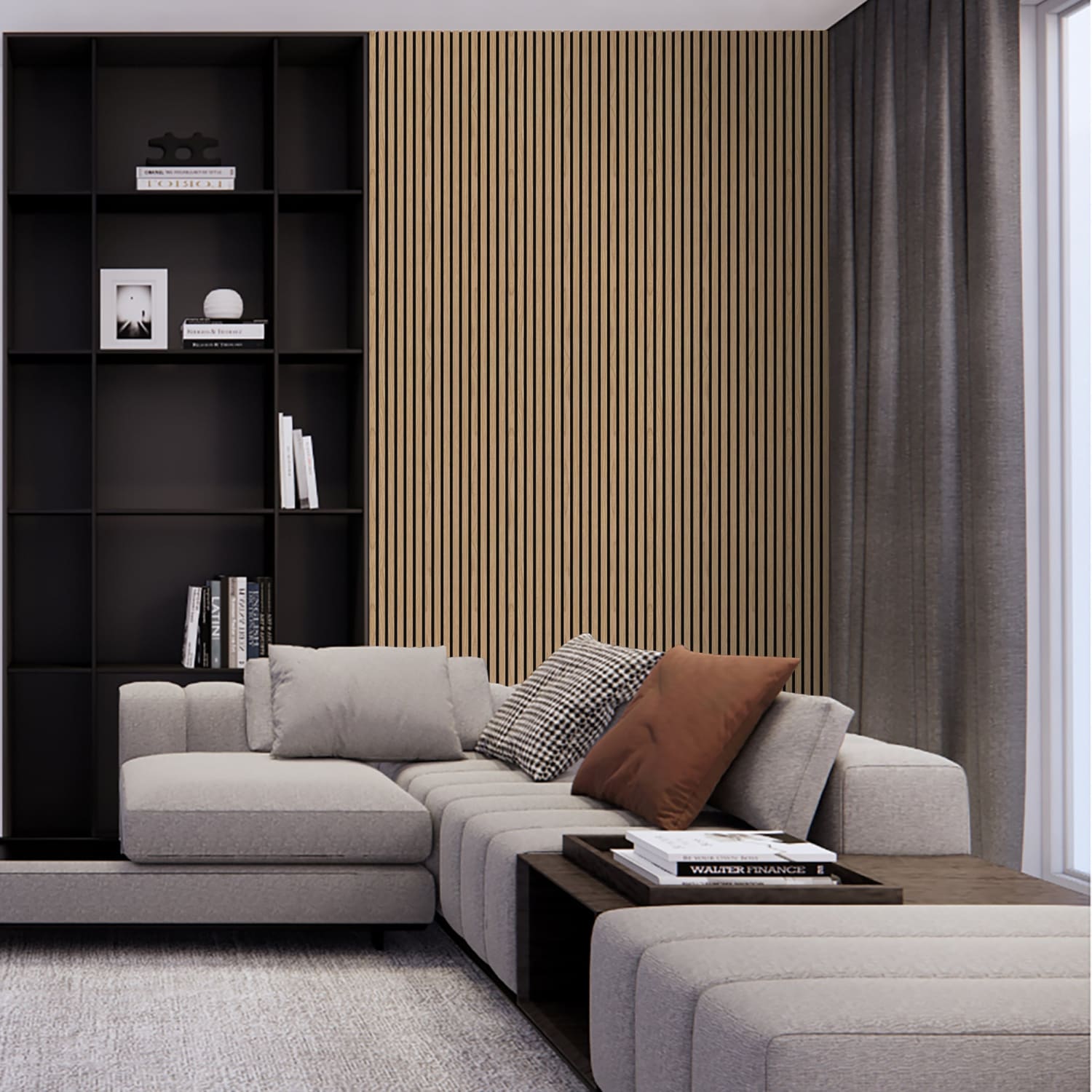 Walnut Acoustic Wall Panels-3