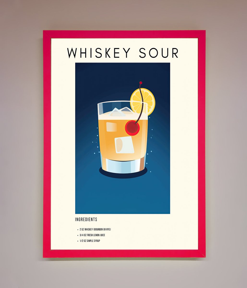 Whiskey Sour Framed Poster