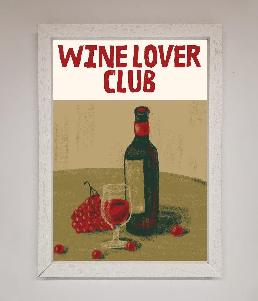 Wine Lovers Club Framed Poster