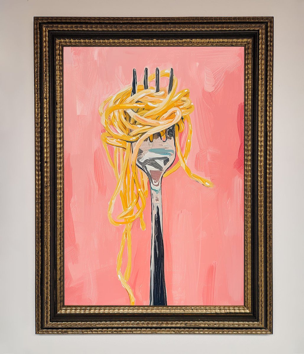 Yes to Spaghetti Framed Print